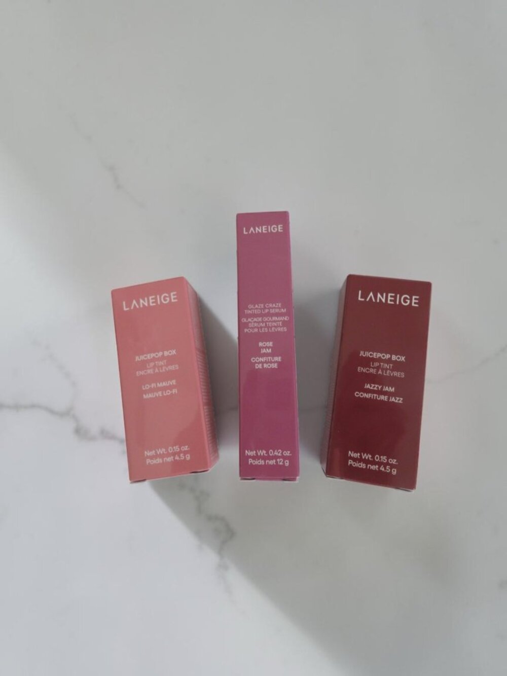 LANEIGE - Set of 3 - 2 JuicePop Boxes & 1 Glaze Craze - NWT